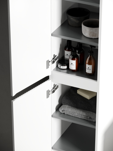 Шкаф-пенал Sancos SNOB R PSNR35W 35х35х165 подвесной цвет белый - фото 3